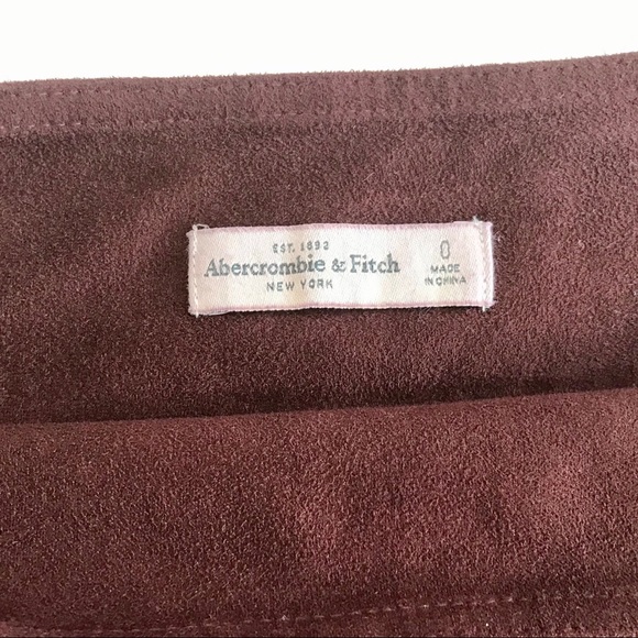 Abercrombie | Suede Box Pleat Skirt - Picture 3 of 3
